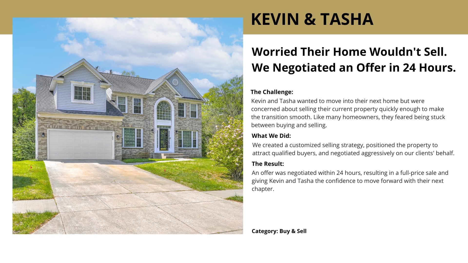 Kevin & Tasha's home — Maryland buy & sell success story with Jon Lahey & The Fine Living Group